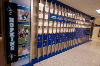 Johns Hopkins University Unveils CoSIDA Academic All-America Wall